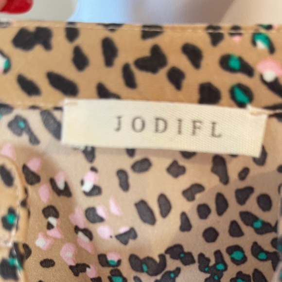 Jodifl leopard print & flowered embroidery top size S - Picture 6 of 8